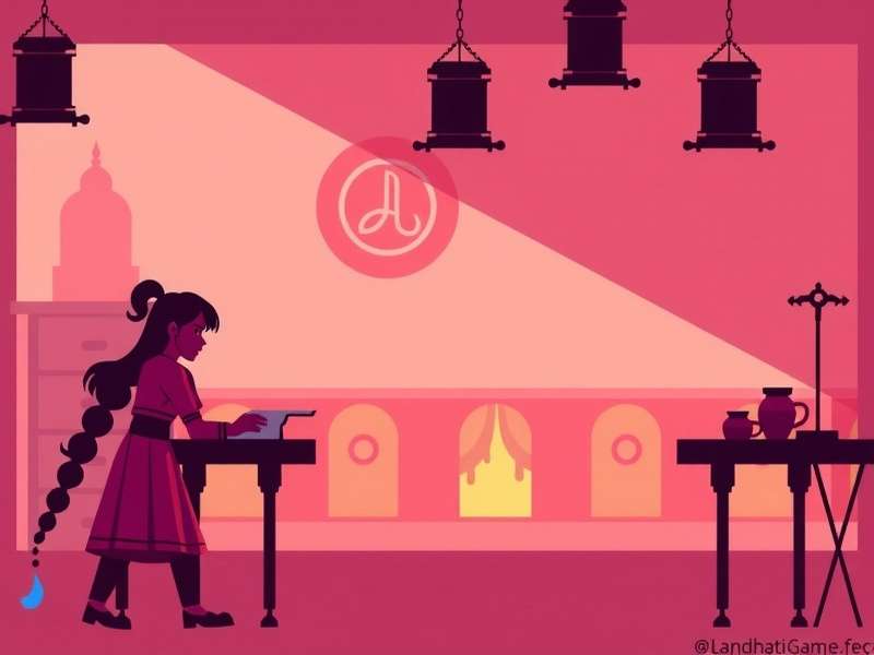 Vintage Indian board game set